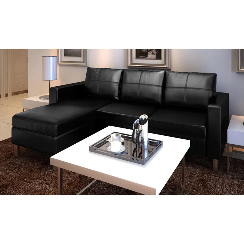 Canapé modulaire réversible avec repose-pieds 74,02 po