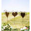 Piquets de jardin 3 pièces Elegant Heart