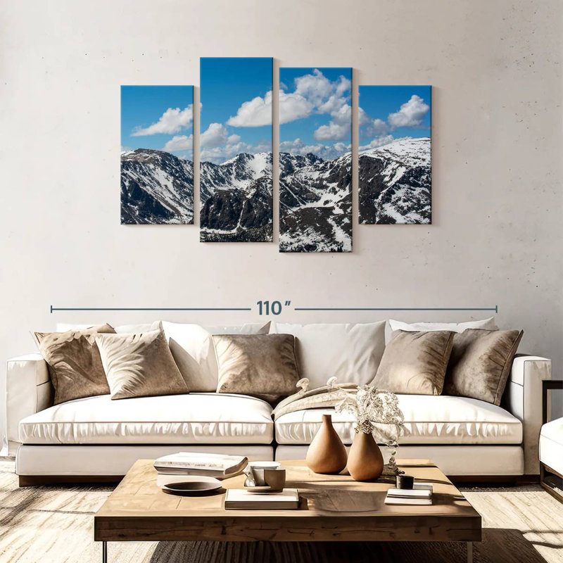 Alvord Colorado Snowy Mountains, 48" H x 75" W