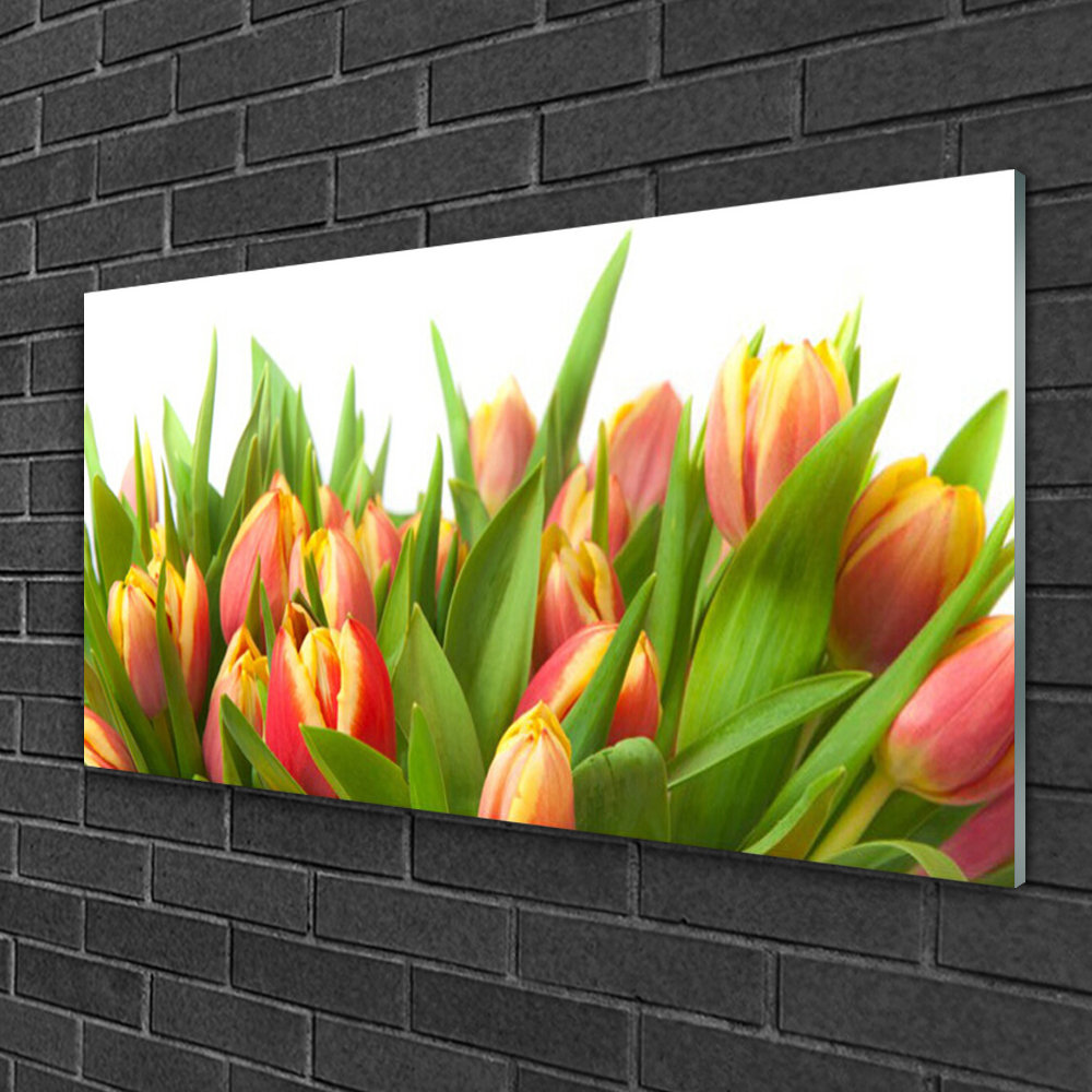 Tulips Floral - Unframed Photograph on Glass