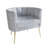 Keighley Upholstered Armchair with Ottoman-1404210528