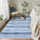 Union Rustic Striped Indoor Boho Area Rug Washable Soft Floor Carpet or ...