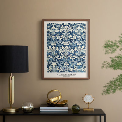 WM MORRIS Series DCXII Framed Print - Solid Wood