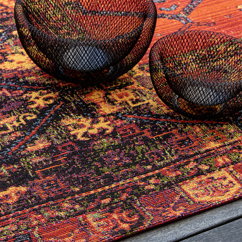Rectangular Oriental Red Area Rug, Rechteckig 160 x 230 cm