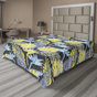 Avocado Green Ceil Blue Floral