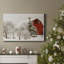 Larenza Festive Barn - reproduction d'art sur toile tendue-1783279251