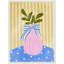 «Pink Vase» par Nikita Jariwala, reproduction d'art sur toile encadrée