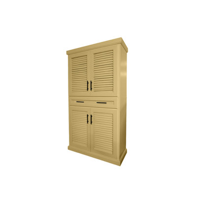 Armoire de cuisine en bois massif avec tiroir