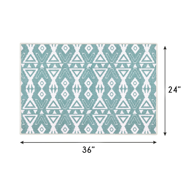 Tapis de cuisine Adamas, Bleu sarcelle