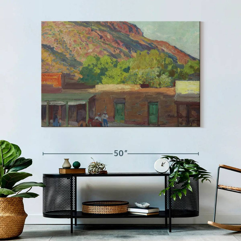 Lelar Adobe Town 1915, 34" H x 51" W
