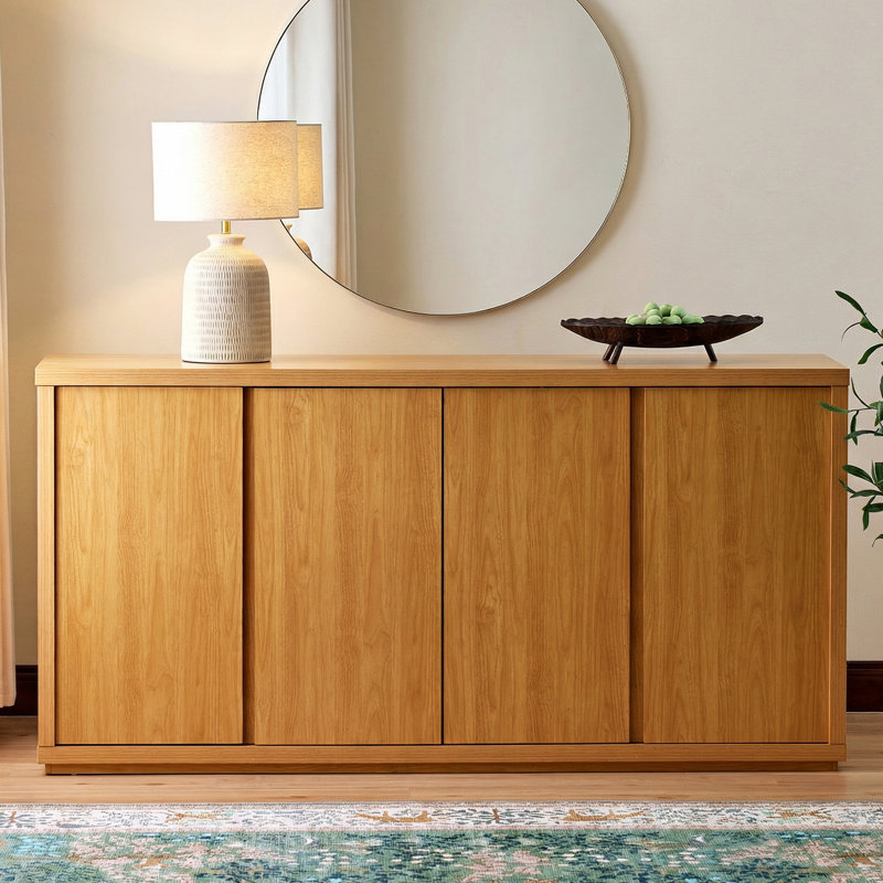 Fere 70" Sideboard, Honey Oak