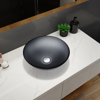 COUOKO " Glass Circular Bathroom Sink
