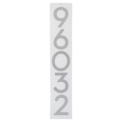 Plaque d'adresse verticale flottante de 6 po