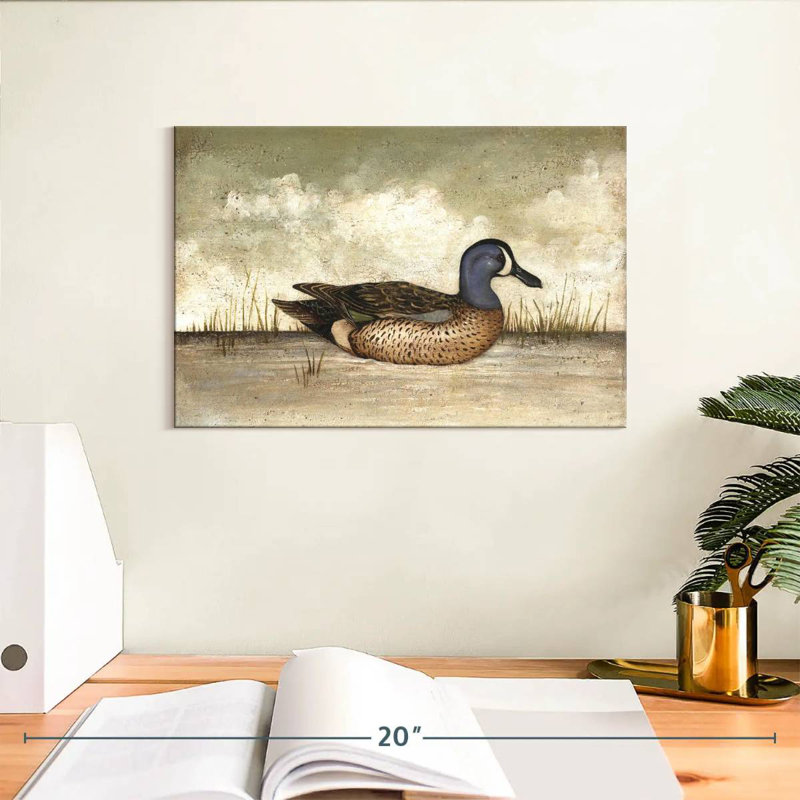 Brampt Blue Winged Teal Duck, 8" H x 12" W