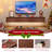 Modern Walnut Floating TV Stand With Drawers-988543661-993123221