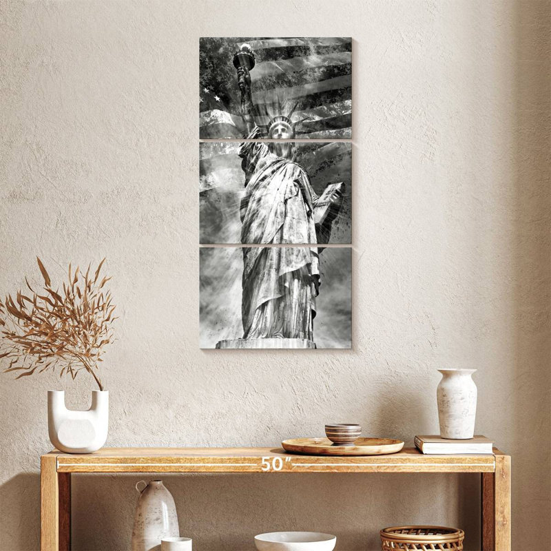 Monochrome Liberty, 38" H x 18" W