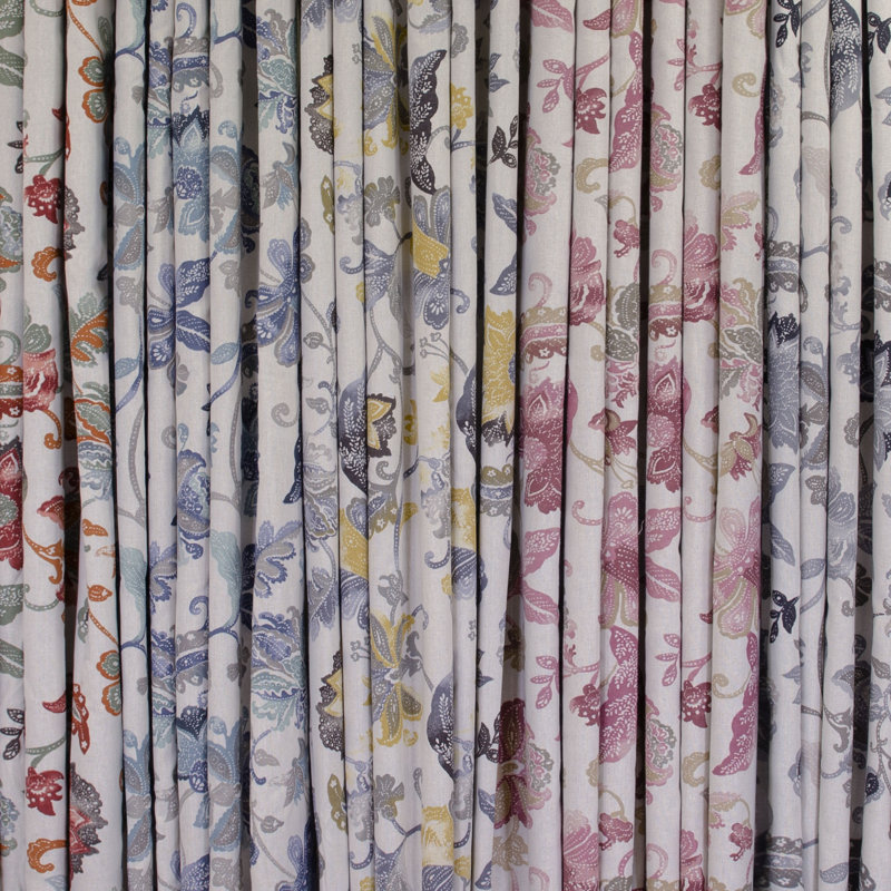 Nina Blackout Curtain Single Panel, 52"W x 84"L, Coral