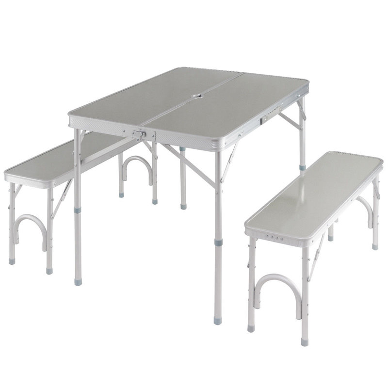Table de camping pliante en bois manufacturé Keyshawn