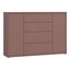 Modern 4-drawer, 2-door sideboard, engineered wood, 143.9 cm W x 99.1 cm H x 34.9 cm D-124889384