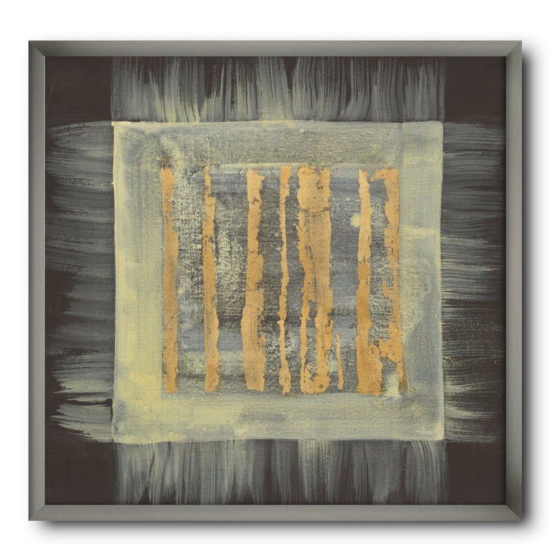 «Galm Abstract II», reproduction sur toile encadrée, H 16 po x l 16 po x P 1 po, Cadre argenté