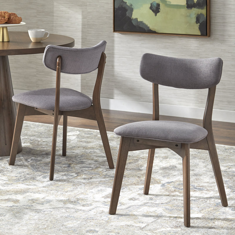 Fikes Dining Chair (Set of 2), Dark Gray