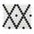 White/Black Cross