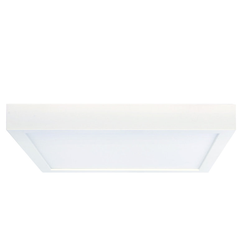 Plafonnier encastré carré à 1 lumière à DEL 2,44 po Lyla, 2700 K, blanc