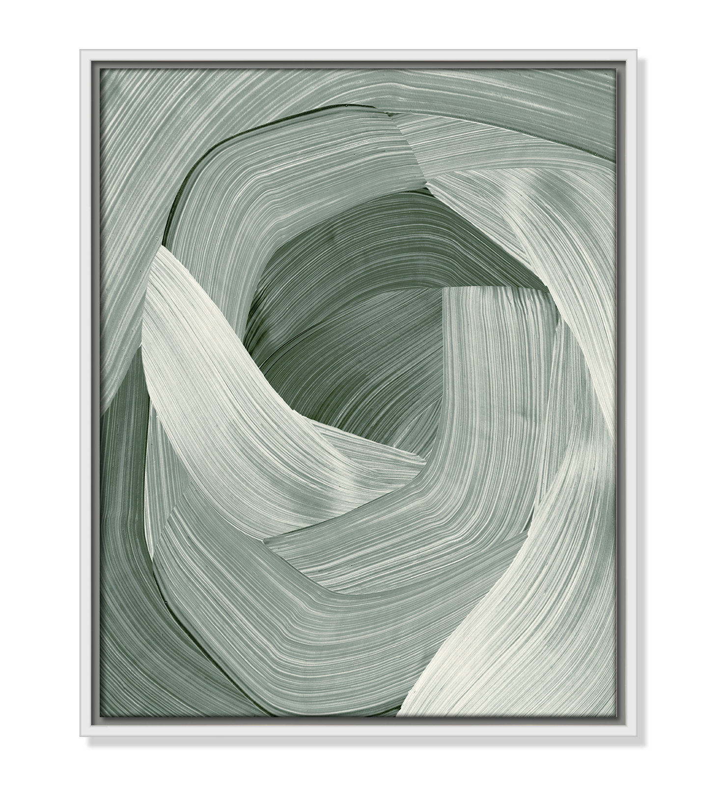 Wyn "Enriched Emerald" Print, 21.5" H x 17.5" W, White
