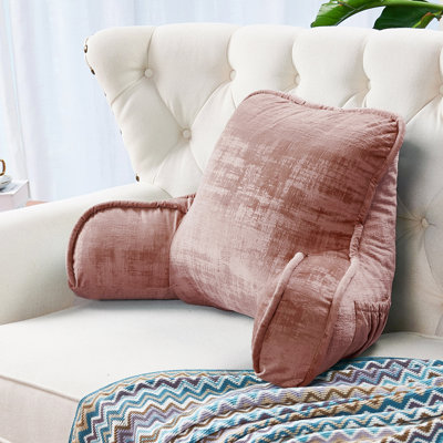 Textured Velvet Bedrest Pillow Cover & Insert