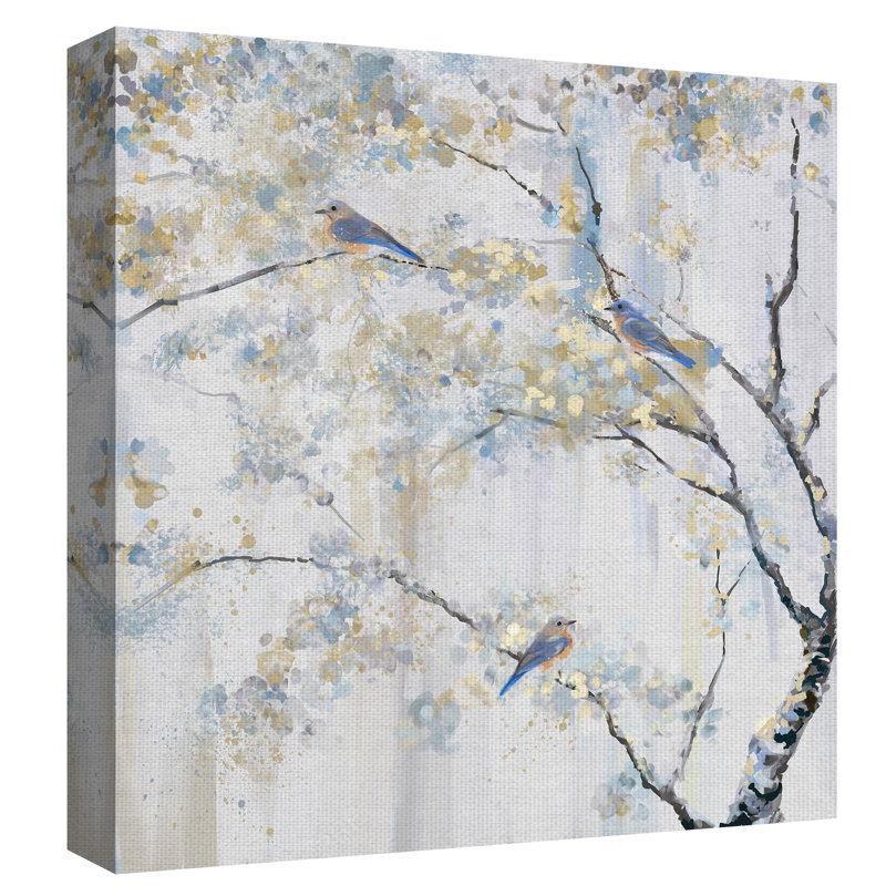 Reproduction d’art sur toile « perché »-sans cadre, H 20 po x l 20 po x P 1,5 po