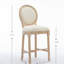Ensemble de 2 tabourets de bar en bois massif avec tabourets en bois