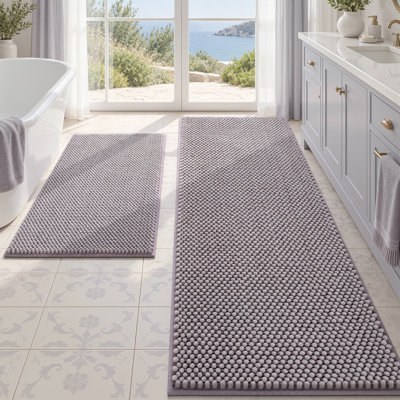 Thick Soft Absorbent Non Slip Boho Bath Mats