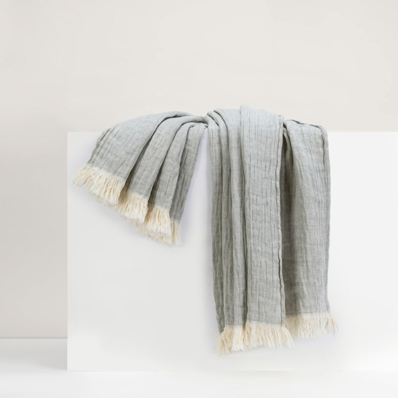 Soho Cotton/Linen Throw, Artic