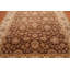 Tapis zone en laine 10 pi 9 po x 11 pi 10 po one-of-kind noué la rouille/bourgogne/brun 8 pi 9 po Almazan