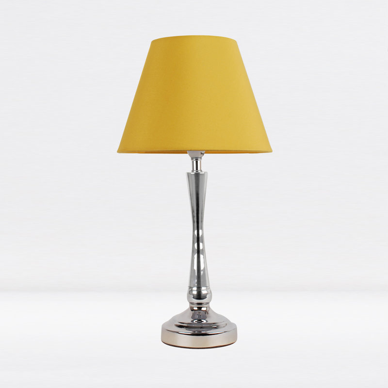 Avonmore Metal Lamp, Ochre, Chrome