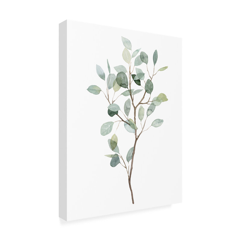 Art sur toile Grace Popp «Seaglass Eucalyptus I», H 32 po x l 24 po x P 2 po