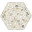 Mosaïque de galets hexagonaux Daltile Pebble Oasis 11 po x 10 po (11 pièces par carton)-107154115