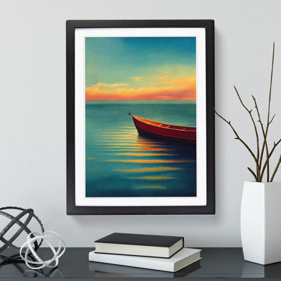 Boat by the Sunrise - Wall Art
