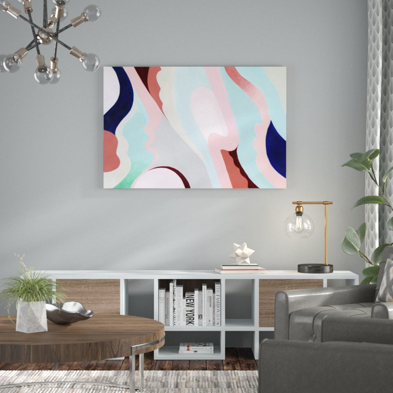 Pastel Highlands V - Painting on Canvas, 81cm H x 122cm W, Wrapped Canvas