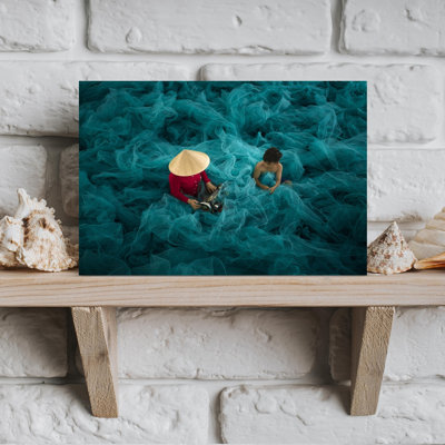 Art vietnamien traditionnel des filets de pêche vietnamiens