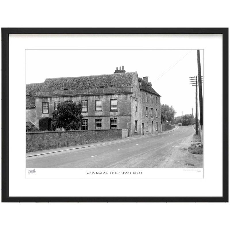 Cricklade, The Priory C1955 - Single Picture Frame Print, 40cm H x 50cm W x 2.3cm D