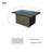 Aluminum Tube Rectangular Firepit Table-1087580095