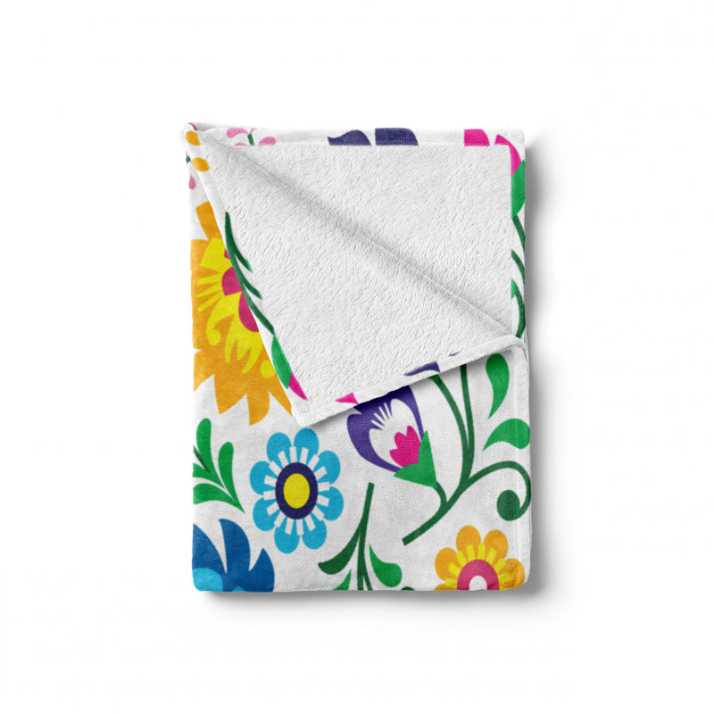 Hand Woven Throw Blanket, 70" W x 90" L