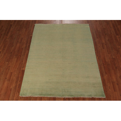 Tapis vert moderne Gabbeh 5 x 7