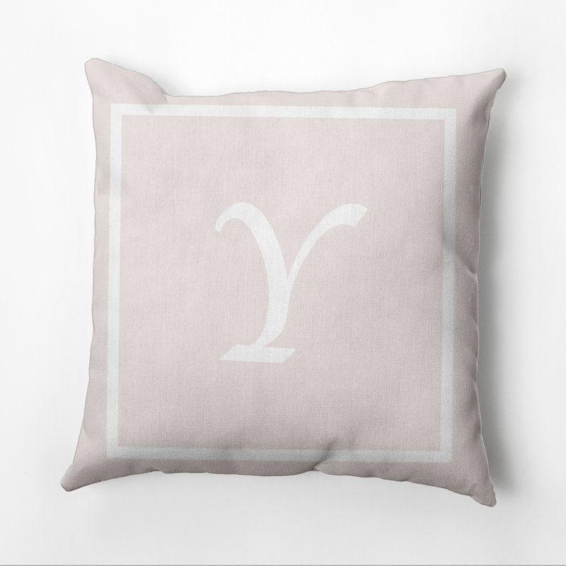 Reversible Throw Pillow, Ivory/White, 26"x26", Y