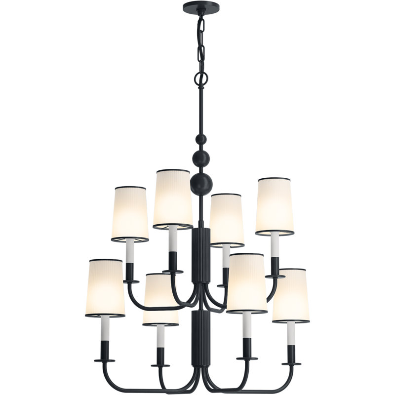 Tresdoux™ Eight-Light Chandelier, Gunmetal