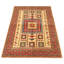 Tapis rouge en laine noué à la main de conception unique 6 pi 4 po x 9 pi 6 po Helju