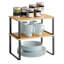 Frame Mounted Spice Rack with Adjustable Racks-1505202031