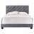 Transitional Gray Full Bed With Storage