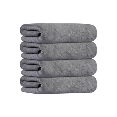 Ensemble de serviettes en microfibre pour salle de bain, 4 pièces, 30 po x 60 po